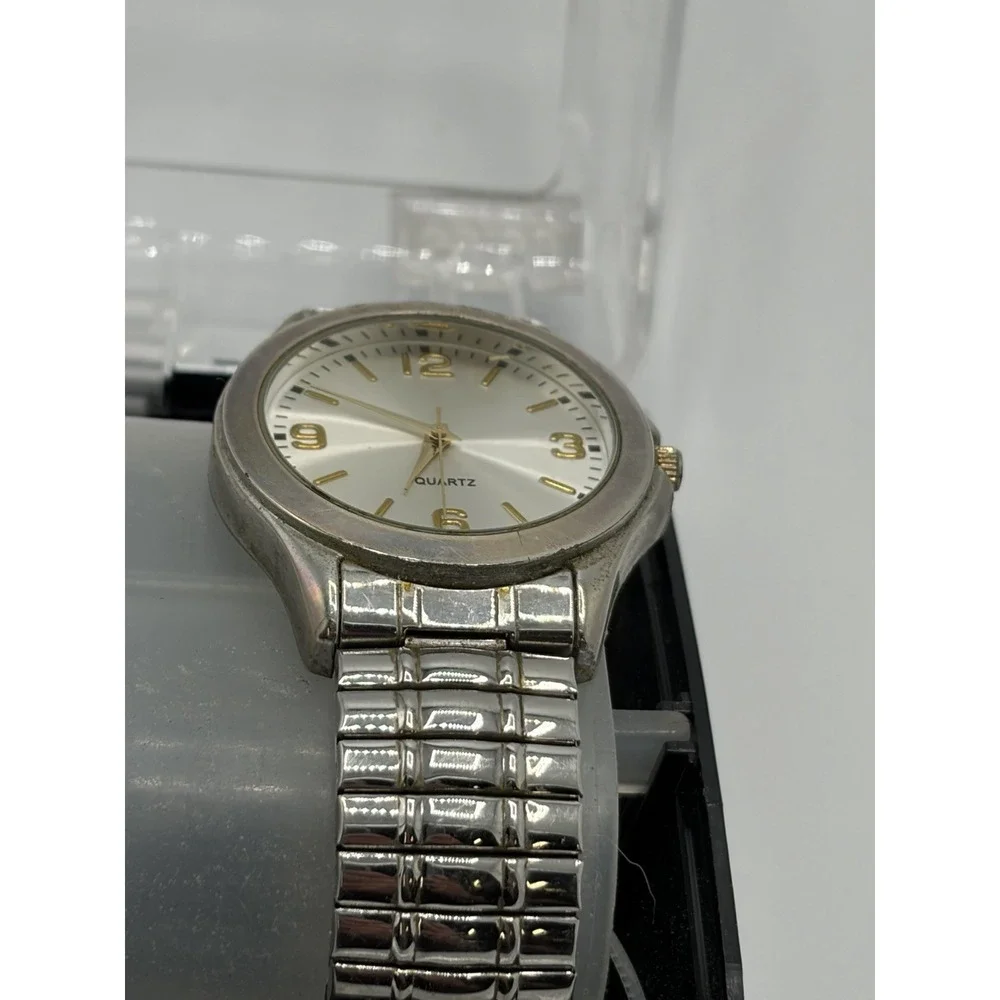 K-Mart Vintage Stainless Steel Quartz Movement Watch Wristwatch AS-IS